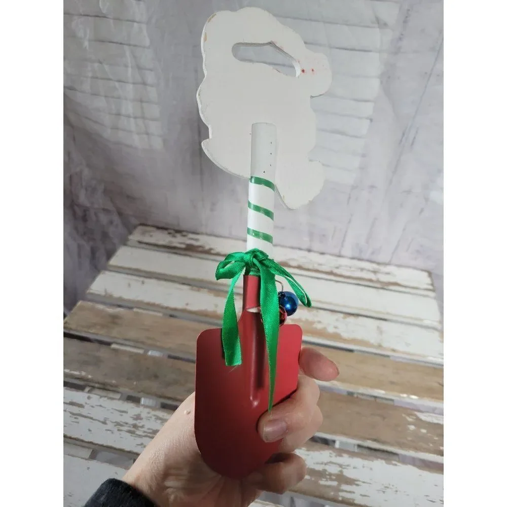 Snowman shovel snowflake country‎ folk art kitchen Xmas home decor vintage